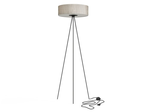 Lampa podłogowa stojąca na trójnogu Industrialna Loft CADILAC III BLACK GY 8190 NOWODVORSKI Lighting E27 x3 154cm nowoczesna stojąca lampa oświetleniowa szaro-czarna duża Inspiracje Premium