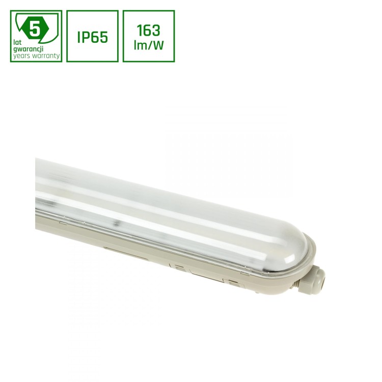 LIMEA GIGANT Hermetyk 600mm 20W NW 230V 120ST IP65 IK10 600x72x70mm Szary 5 Lat Gwarancji SLI028024NW_PW SPECTRUM LED