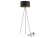 Lampa podłogowa stojąca na trójnogu Industrialna Loft CADILAC I BLACK BL/G 7991 NOWODVORSKI Lighting E27 156cm nowoczesna stojąca lampa oświetleniowa czarno-złota duża Inspiracje Premium