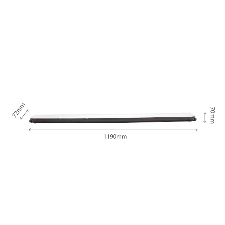 LIMEA GIGANT Hermetyk 1200mm 38W NW 230V 120ST IP65 IK10 1190x72x70mm Czarny SLI028025NW_PW_BLACK SPECTRUM LED