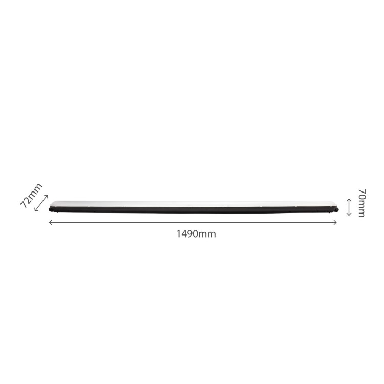 LIMEA GIGANT Hermetyk 1500mm 52W NW 230V 120ST IP65 IK10 1490x72x70mm Czarny 5 Lat Gwarancji SLI028026NW_PW_BLACK SPECTRUM LED