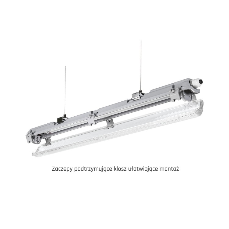 LIMEA LED TUBE SLIM Hermetyk G13 1x60 250V IP65 710x65x63 mm Szary SLI028031_SLIM SPECTRUM LED