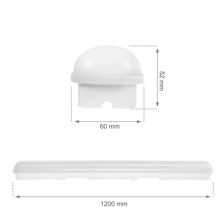 LIMEA GO Hermetyk 1200mm 50W NW 230V 120st IP65 IK07 1200X60X52mm Biały SLI028035NW_PW SPECTRUM LED