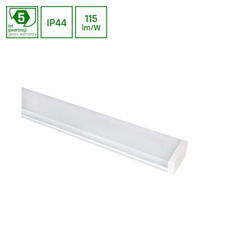 LIMEA PRISMATICA 1200mm 40W NW 230V 100st IP44 IK10 1258x111x58mm 5 Lat Gwarancji SLI028036NW SPECTRUM LED