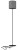 Abażur do lampy podłogowej stojącej podstawy Industrialny Loft PETIT A 8337 GRAY GRAY/A NOWODVORSKI Lighting nowoczesna stojąca lampa oświetleniowa szary gruby tkanina duża Inspiracje Premium