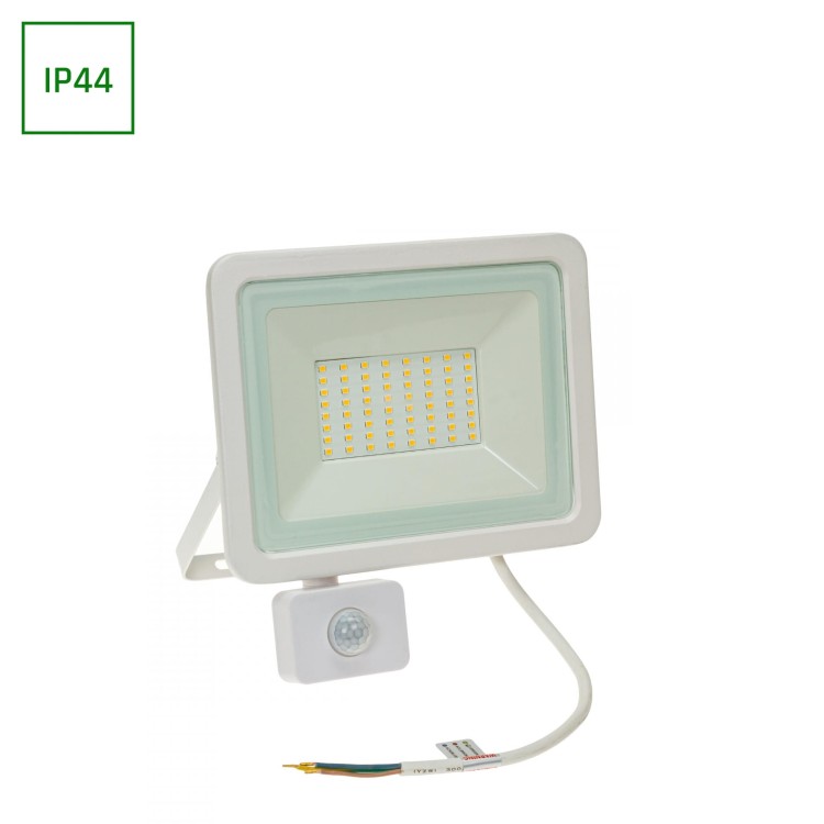 Naświetlacz NOCTIS LUX 2 50W CW 230V IP44 212x206x35mm Biały czujnik ruchu PIR SLI029044CW_CZUJNIK SPECTRUM LED