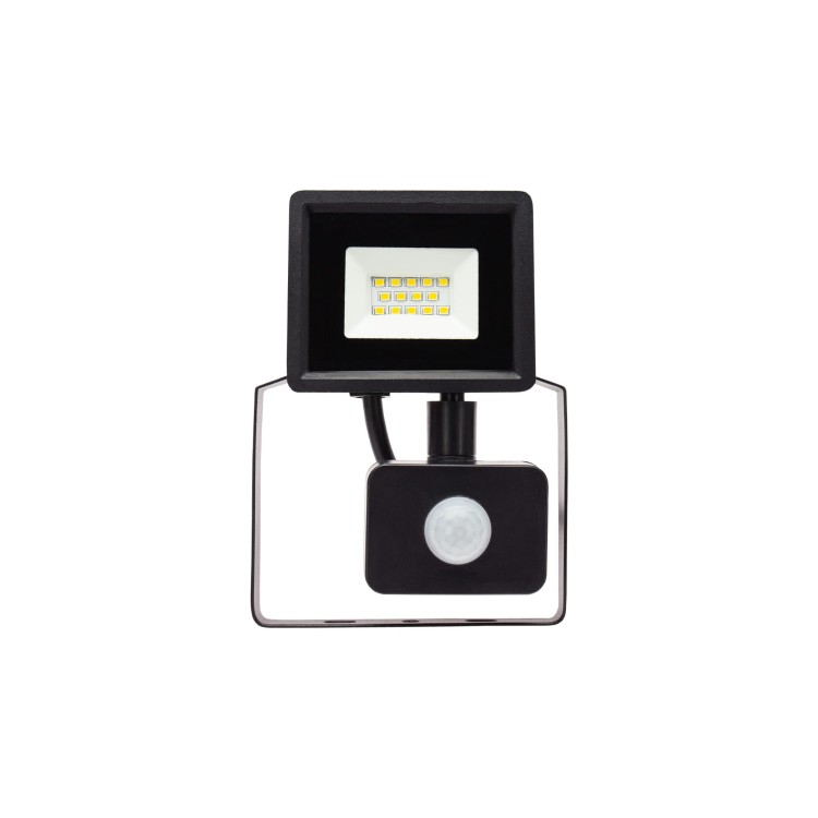 Naświetlacz NOCTIS LUX 3 10W CW 230V IP44 114x150x53mm Czarny czujnik ruchu PIR SLI029048CW_CZUJNIK_PW SPECTRUM LED