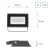 Naświetlacz NOCTIS LUX 3 20W WW 230V IP65 120x90x27mm Czarny SLI029049WW_PW SPECTRUM LED