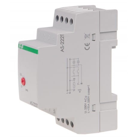 Przekaźnik czasowy 2-funkcyjny (nastawa 2 czasów T1 T2, styk: 2xNO/NC 230V PCU-520 F&F
