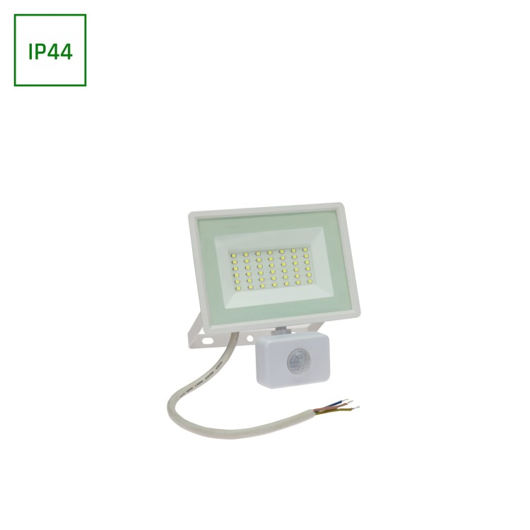 Naświetlacz NOCTIS LUX 3 30W WW 230V IP44 150x190x53mm Biały czujnik ruchu PIR SLI029054WW_CZUJNIK_PW SPECTRUM LED