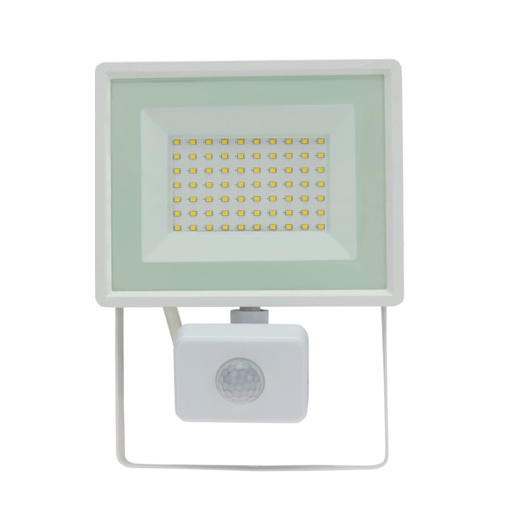 Naświetlacz NOCTIS LUX 3 50W NW 230V IP44 180x215x53mm Biały czujnik ruchu PIR SLI029055NW_CZUJNIK_PW SPECTRUM LED