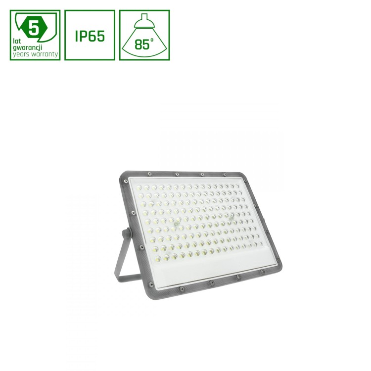 Naświetlacz NOCTIS MAX 100W CW 230V 85st IP65 294x215x30 mm Szary 5 Lat Gwarancji SLI029056CW_PW SPECTRUM LED