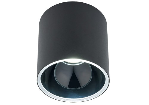 Sufitowa oprawa lampa punktowa HALO BLACK/BLACK 8196 NOWODVORSKI Lighting GU10 tuba spot downlight natynkowa nowoczesna oświetleniowa czarno-czarna pojedyncza Inspiracje Premium