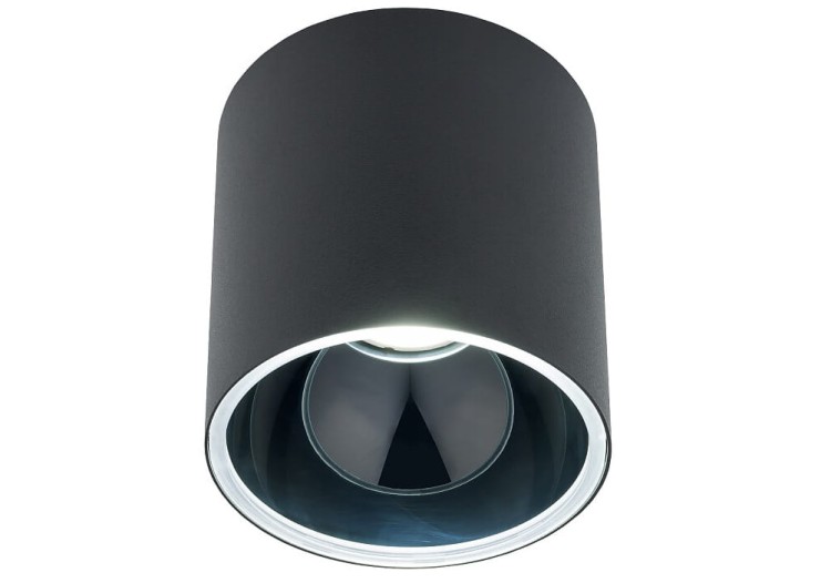 Sufitowa oprawa lampa punktowa HALO BLACK/BLACK 8196 NOWODVORSKI Lighting GU10 tuba spot downlight natynkowa nowoczesna oświetleniowa czarno-czarna pojedyncza Inspiracje Premium
