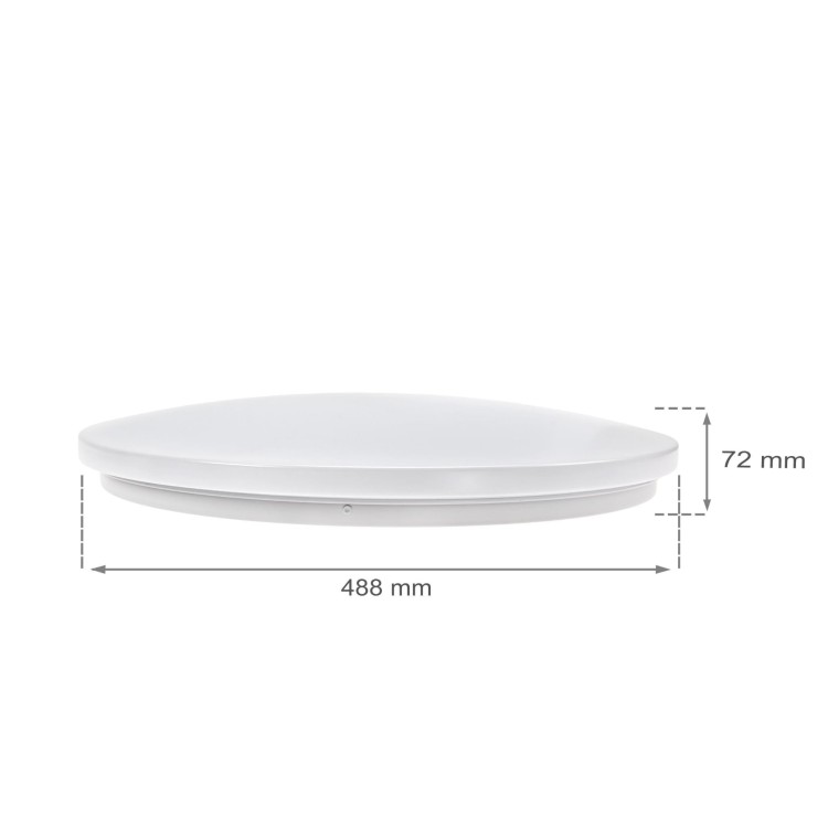 Plafon NYMPHEA 36W CCT 230V 120st IP20 488x72mm Biały okrągła DIM Wi-Fi SMART SLI031032CCT SPECTRUM LED