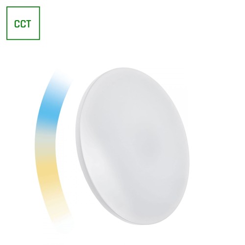 Plafon NYMPHEA 24W CCT 230V 130st IP20 390x70mm Biały okrągła DIM Wi-Fi/BT SMART SLI031033CCT SPECTRUM LED