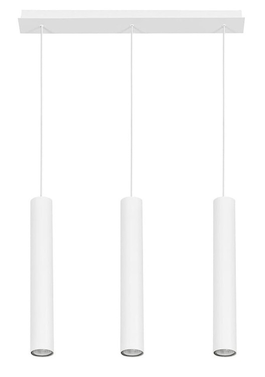 Lampa sufitowa wisząca Industrialna Loft EYE WHITE III zwis 6481 NOWODVORSKI Lighting GU10 x3 oświetleniowa żyrandol nowoczesna metal do Kuchni Jadalni nad stół blat wyspę biała zwis Inspiracje Premium