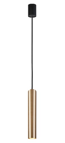 Lampa sufitowa wisząca Industrialna Loft EYE SOLID BRASS I zwis L 8800 NOWODVORSKI Lighting GU10 oświetleniowa żyrandol nowoczesna metal do Kuchni Jadalni nad stół blat wyspę mosiądz złoto-czarna pojedyncza Inspiracje Premium