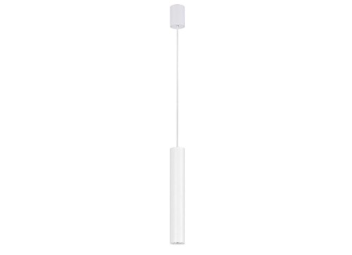 Lampa sufitowa wisząca Industrialna Loft EYE WHITE I zwis L 5455 NOWODVORSKI Lighting GU10 oświetleniowa żyrandol nowoczesna metal do Kuchni Jadalni nad stół blat wyspę biała pojedyncza Inspiracje Premium