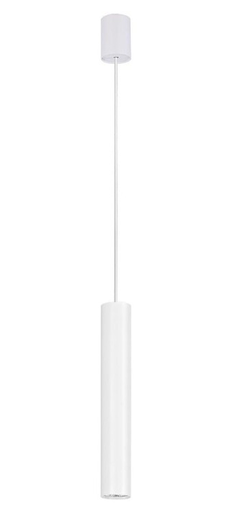 Lampa sufitowa wisząca Industrialna Loft EYE WHITE I zwis L 5455 NOWODVORSKI Lighting GU10 oświetleniowa żyrandol nowoczesna metal do Kuchni Jadalni nad stół blat wyspę biała pojedyncza Inspiracje Premium