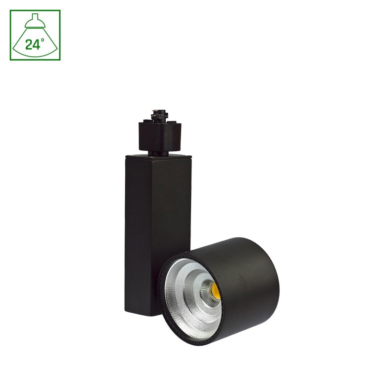 Lampa szynowa Reflektor szynowy MADARA COB LED 230V 16W IP20 24st NW Szynowe Czarna SLI033001NW SPECTRUM LED szynoprzewodu