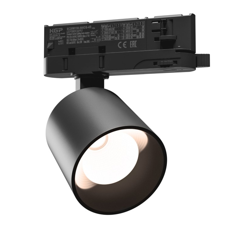 Lampa szynowa Reflektor szynowy ARTEMIDA MINI 6,5-20W WW 230V 36, 60st. IP20 Ra90 75x78x110 Czarny 5 Lat Gwarancji z regulacją mocy SLI033023WW_PW SPECTRUM LED szynoprzewodu