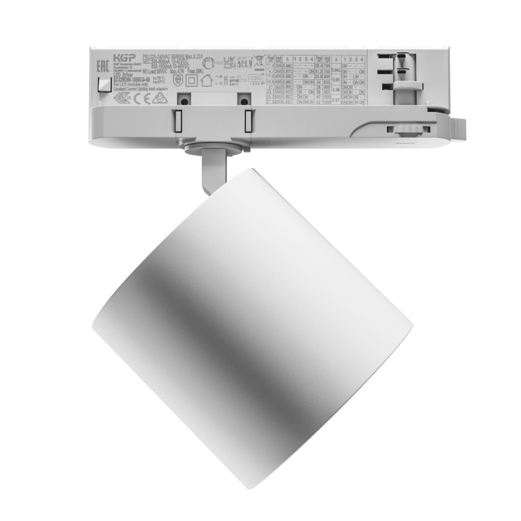 Lampa szynowa Reflektor szynowy ARTEMIDA MAXI 12-42W NW 230V 36, 60st. IP20 Ra90 100x96x130 Biały 5 Lat Gwarancji z regulacją mocy SLI033026NW_PW SPECTRUM LED szynoprzewodu