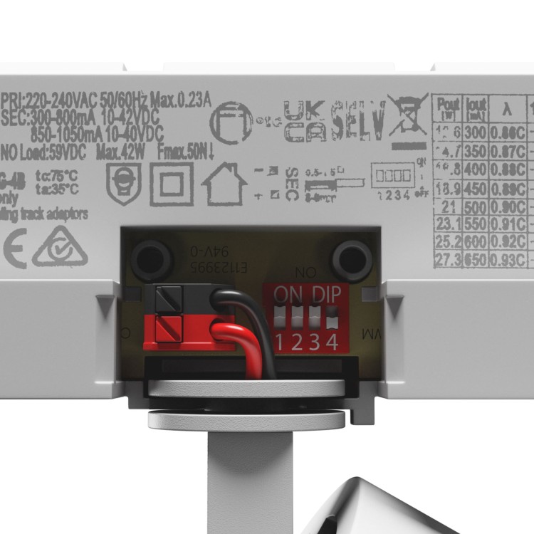 Lampa szynowa Reflektor szynowy PAVA 2 na Szynoprzewód 3F 19-42W NW 230V 20-45ST IP20 RA90 Biały 5 Lat Gwarancji Z regulacją mocy SLI033030NW_PW SPECTRUM LED szynoprzewodu