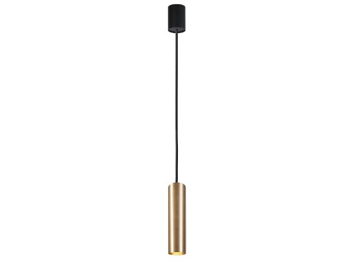Lampa sufitowa wisząca Industrialna Loft EYE SOLID BRASS I zwis M 8914 NOWODVORSKI Lighting GU10 oświetleniowa żyrandol nowoczesna metal do Kuchni Jadalni nad stół blat wyspę mosiądz złoto-czarna pojedyncza Inspiracje Premium