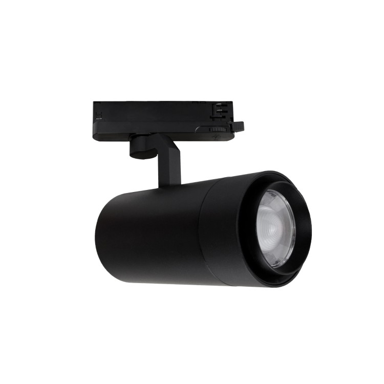 Lampa szynowa Reflektor szynowy PAVA 2 na Szynoprzewód 3F 19-42W NW 230V 20-45ST IP20 RA90 Czarny 5 Lat Gwarancji Z regulacją mocy SLI033031NW_PW SPECTRUM LED szynoprzewodu