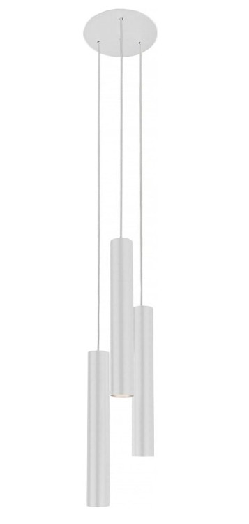Lampa sufitowa wisząca Industrialna Loft EYE WHITE III zwis L 8916 NOWODVORSKI Lighting GU10 x3 oświetleniowa żyrandol nowoczesna metal do Kuchni Jadalni nad stół blat wyspę biała zwis Inspiracje Premium