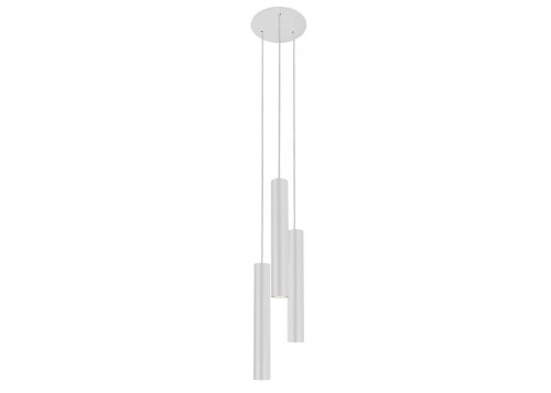 Lampa sufitowa wisząca Industrialna Loft EYE WHITE III zwis L 8916 NOWODVORSKI Lighting GU10 x3 oświetleniowa żyrandol nowoczesna metal do Kuchni Jadalni nad stół blat wyspę biała zwis Inspiracje Premium