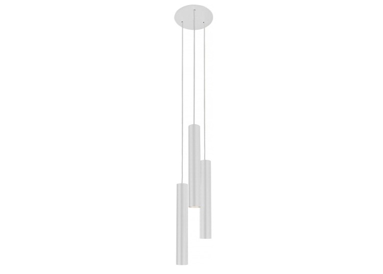 Lampa sufitowa wisząca Industrialna Loft EYE WHITE III zwis L 8916 NOWODVORSKI Lighting GU10 x3 oświetleniowa żyrandol nowoczesna metal do Kuchni Jadalni nad stół blat wyspę biała zwis Inspiracje Premium