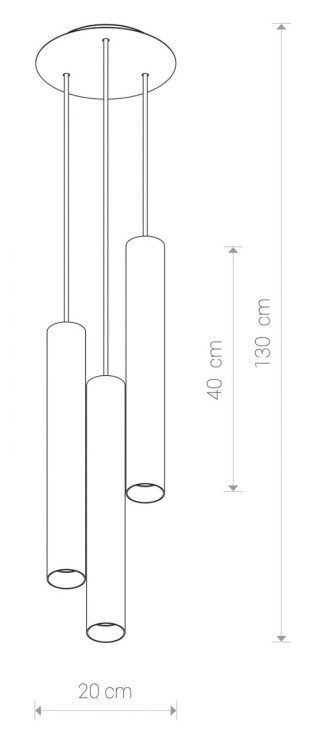 Lampa sufitowa wisząca Industrialna Loft EYE WHITE III zwis L 8916 NOWODVORSKI Lighting GU10 x3 oświetleniowa żyrandol nowoczesna metal do Kuchni Jadalni nad stół blat wyspę biała zwis Inspiracje Premium