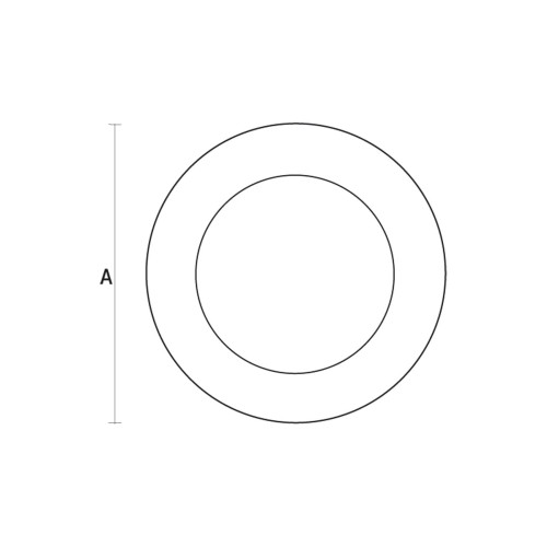 Oprawa sufitowa downlight ALGINE ECO LED ROUND 230V 12W IP20 CW sufitowe biała ramka Podtynkowa SLI035017CW SPECTRUM LED