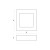 Oprawa sufitowa downlight ALGINE ECO LED SQUARE 230V 6W IP20 CW sufitowe biała ramka Natynkowa SLI035022CW SPECTRUM LED