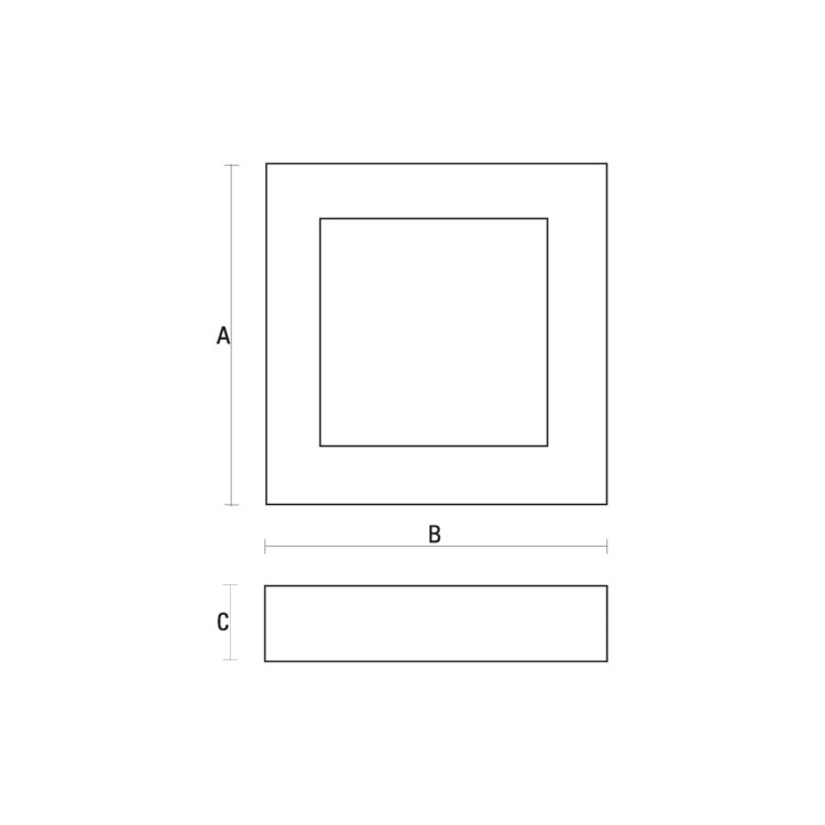 Oprawa sufitowa downlight ALGINE ECO LED SQUARE 230V 6W IP20 WW sufitowe biała ramka Natynkowa SLI035022WW SPECTRUM LED