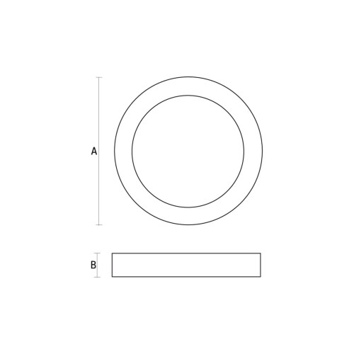 Oprawa sufitowa downlight ALGINE ECO LED ROUND 230V 12W IP20 CW sufitowe biała ramka Natynkowa SLI035023CW SPECTRUM LED