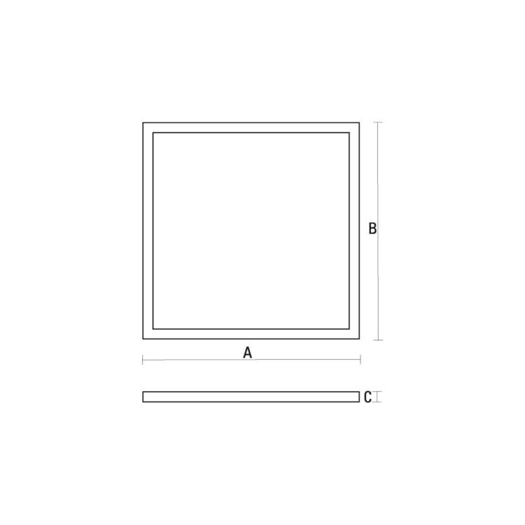 ALGINE Panel 45W CW 230V 120st IP20 IK06 600x600x10mm Biały 5 Lat Gwarancji SLI035037CW_PW SPECTRUM LED
