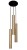 Lampa sufitowa wisząca Industrialna Loft EYE SOLID BRASS III zwis L 8915 NOWODVORSKI Lighting GU10 x3 oświetleniowa żyrandol nowoczesna metal do Kuchni Jadalni nad stół blat wyspę mosiądz złoto-czarna zwis Inspiracje Premium