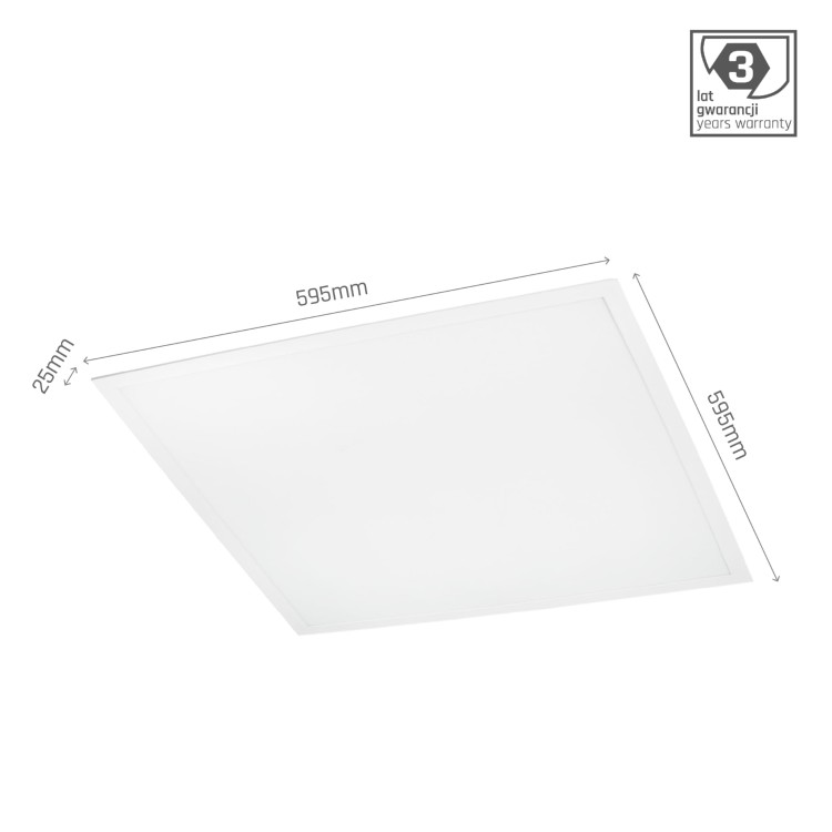 ALGINE Panel Backlight 40W NW 230V 120st IP20 600x600x32 Biały SLI035057NW_PW SPECTRUM LED