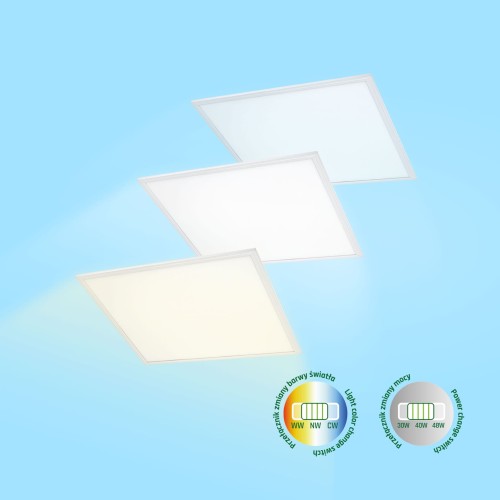 ALGINE Panel Backlight 30W/40W/48W CCT 230V 120st IP20 600x600x35MM Biały 5 Lat Gwarancji SLI035073CCT_PW SPECTRUM LED