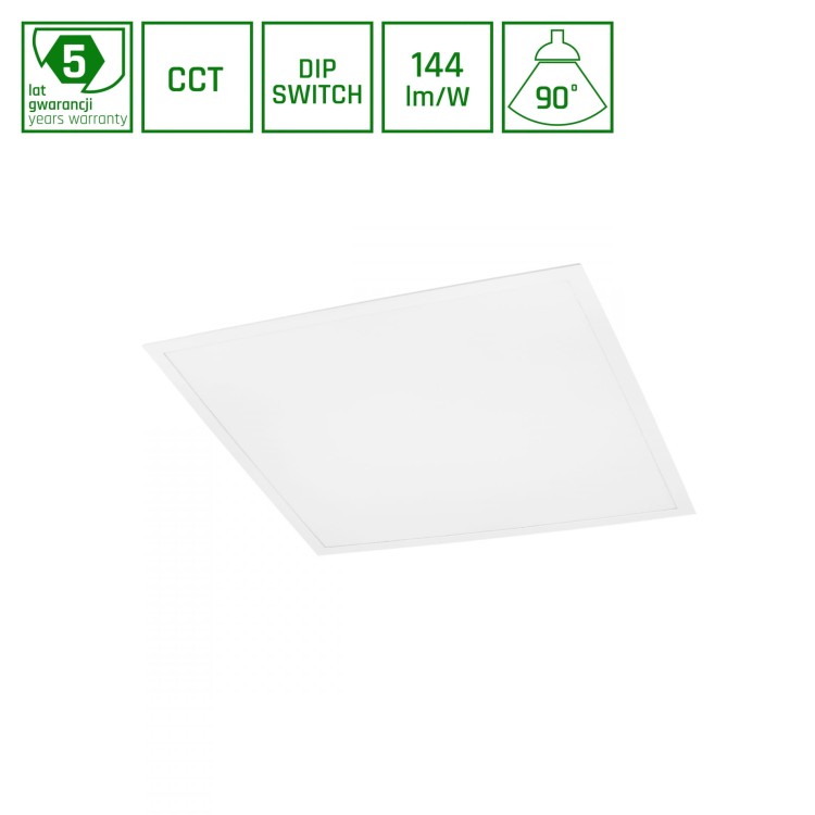 ALGINE Panel Backlight 25W/40W/45W CCT 230V 90st IP20 UGR<19 620x620x34MM Biały 5 Lat Gwarancji SLI035075CCT_PW SPECTRUM LED