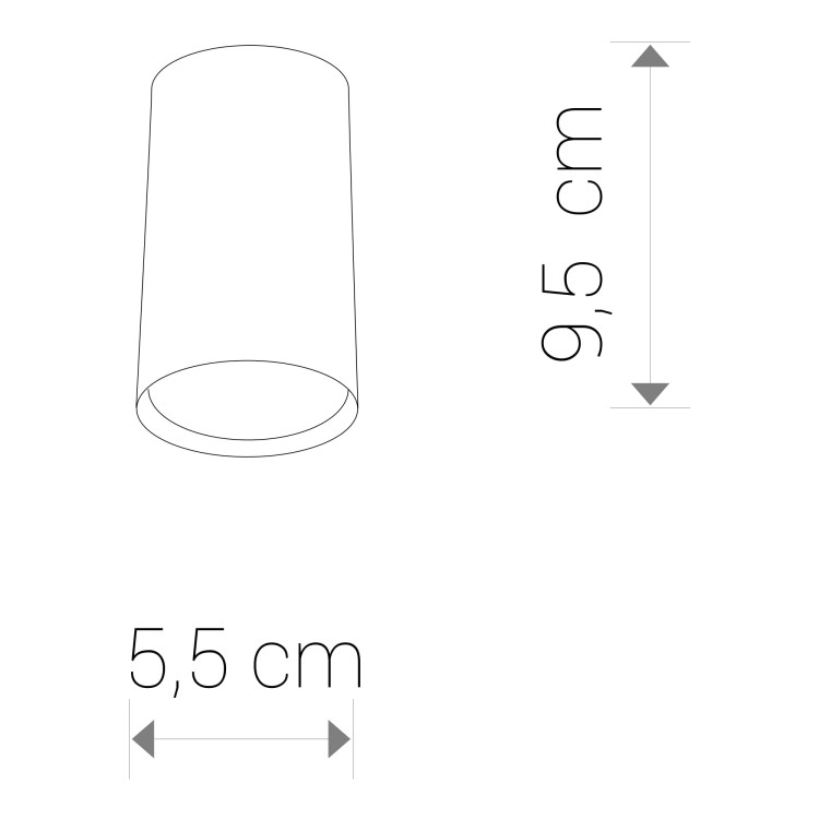 Sufitowa oprawa lampa punktowa Industrialna Loft EYE SOLID BRASS S 8911 NOWODVORSKI Lighting GU10 tuba spot natynkowa nowoczesna oświetleniowa nowoczesna metal do Kuchni Jadalni mosiądz złota Inspiracje Premium