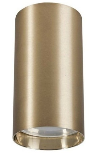 Sufitowa oprawa lampa punktowa Industrialna Loft EYE SOLID BRASS S 8911 NOWODVORSKI Lighting GU10 tuba spot natynkowa nowoczesna oświetleniowa nowoczesna metal do Kuchni Jadalni mosiądz złota Inspiracje Premium