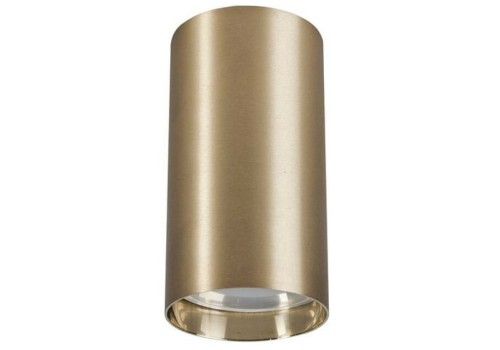 Sufitowa oprawa lampa punktowa Industrialna Loft EYE SOLID BRASS S 8911 NOWODVORSKI Lighting GU10 tuba spot natynkowa nowoczesna oświetleniowa nowoczesna metal do Kuchni Jadalni mosiądz złota Inspiracje Premium