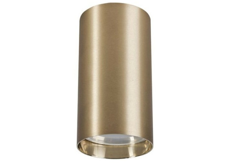 Sufitowa oprawa lampa punktowa Industrialna Loft EYE SOLID BRASS S 8911 NOWODVORSKI Lighting GU10 tuba spot natynkowa nowoczesna oświetleniowa nowoczesna metal do Kuchni Jadalni mosiądz złota Inspiracje Premium