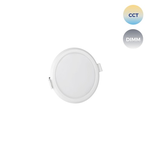 ALGINE Downlight 6W 230V 120st IP20 IK06 FI112x35mm białe Biały okrągłe okrągła CCT+DIM Wi-Fi SMART SLI038015CCT SPECTRUM LED