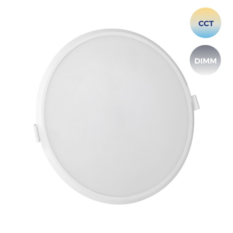 ALGINE Downlight 22W 230V 120st IP20 IK06 FI215x38mm białe Biały okrągłe okrągła CCT+DIM Wi-Fi SMART SLI038017CCT SPECTRUM LED