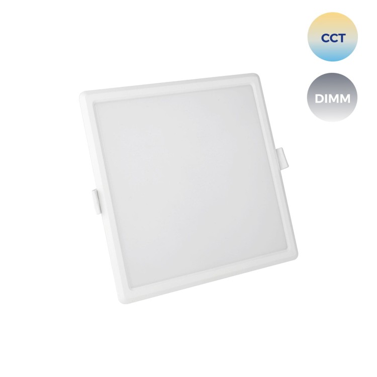 ALGINE Downlight 12W 230V 120st IP20 IK06 162x162x35mm Biały kwadrat CCT+DIM Wi-Fi SMART SLI038019CCT SPECTRUM LED